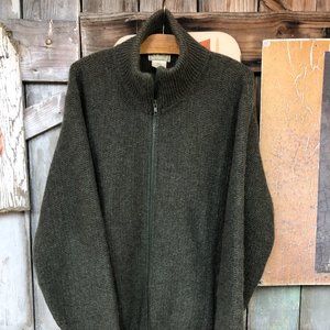 LL Bean Wool Cardigan Made in USA